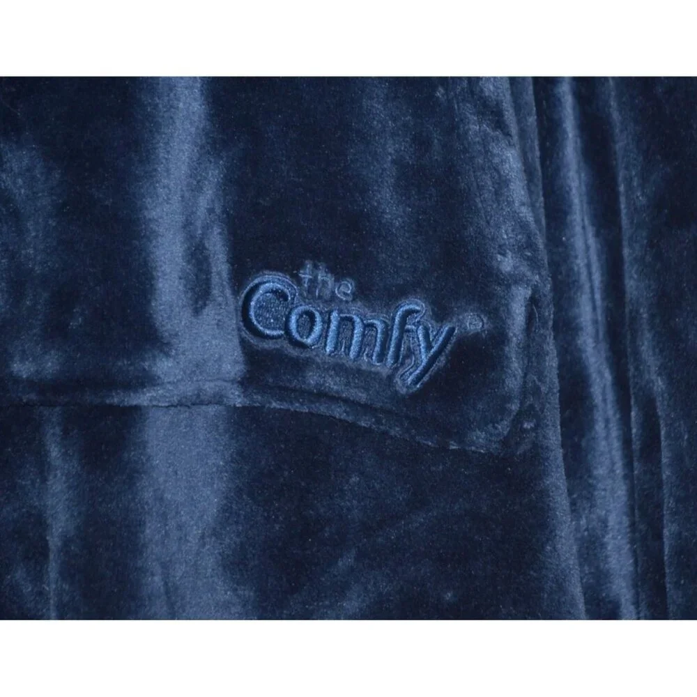 The Comfy Original Quarter-Zip Wearable Blanket Navy Blue One Size SO Soft Cozy
